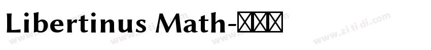 Libertinus Math字体转换